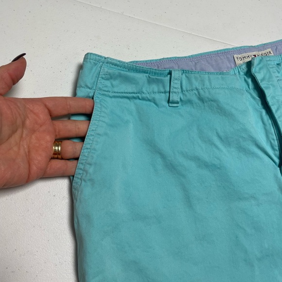 Tommy Hilfiger Women's Teal Shorts - Picture 2 of 9